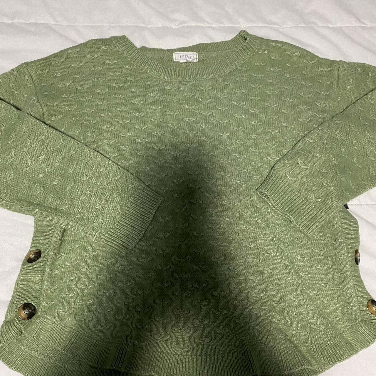 Fat face green on sale jumper