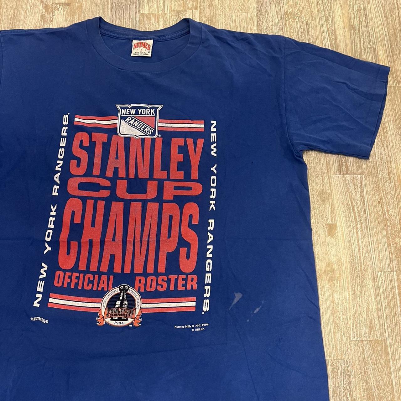 Vintage New York Rangers 1994 Stanley Cup Champions - Depop