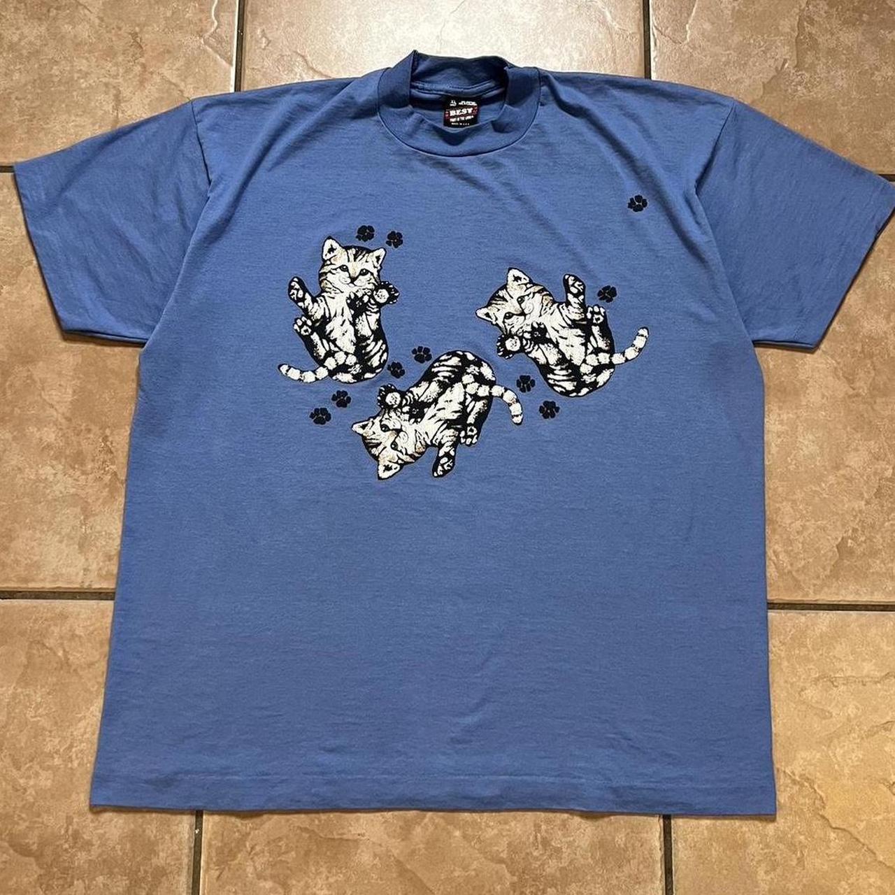 Vintage Cat Shirt Size shipping XL Free Shipping