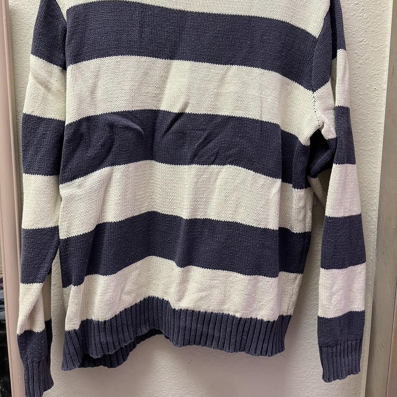 Sold Out John Galt Cream & Navy Striped Brianna - Depop