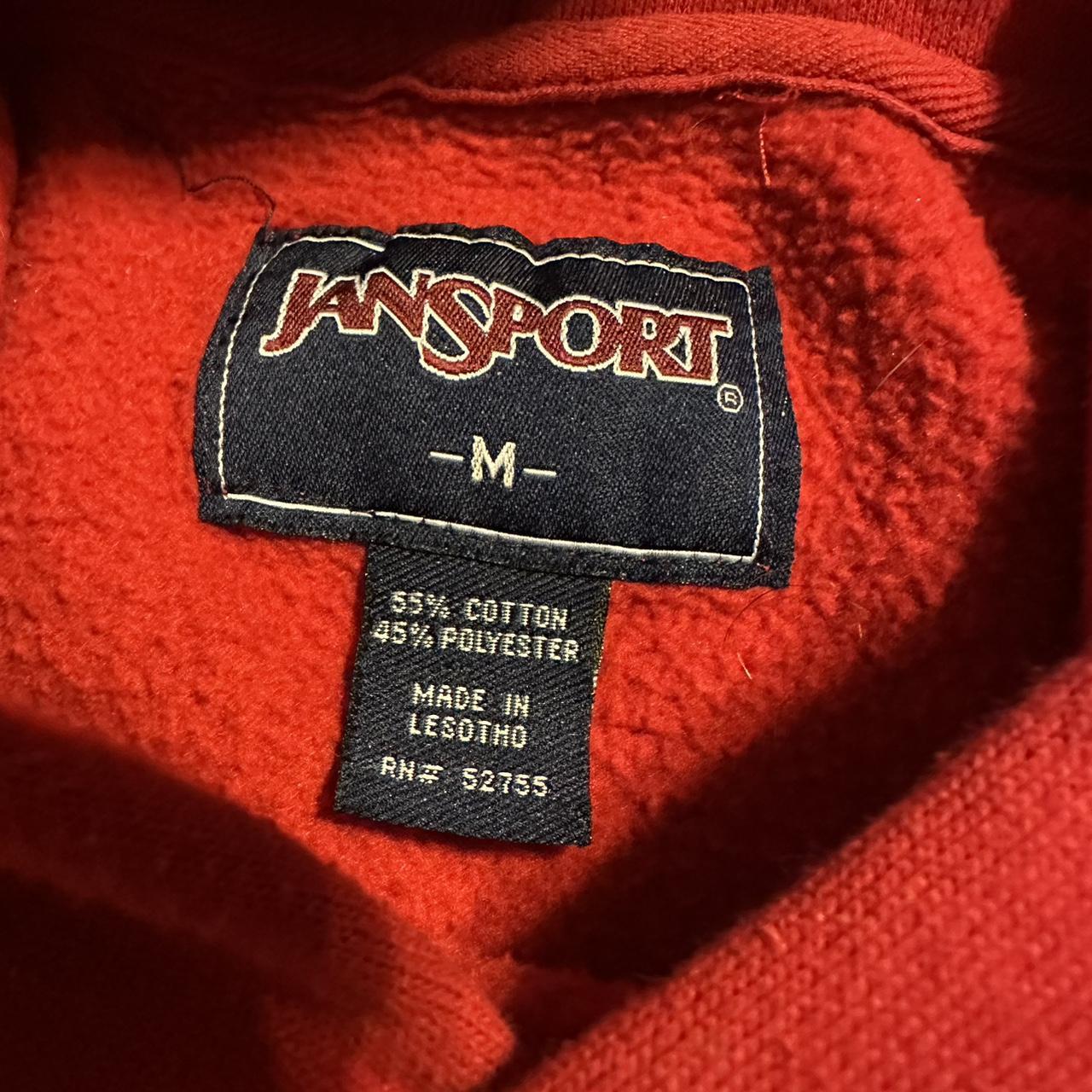 Jansport Women's Red Hoodie | Depop