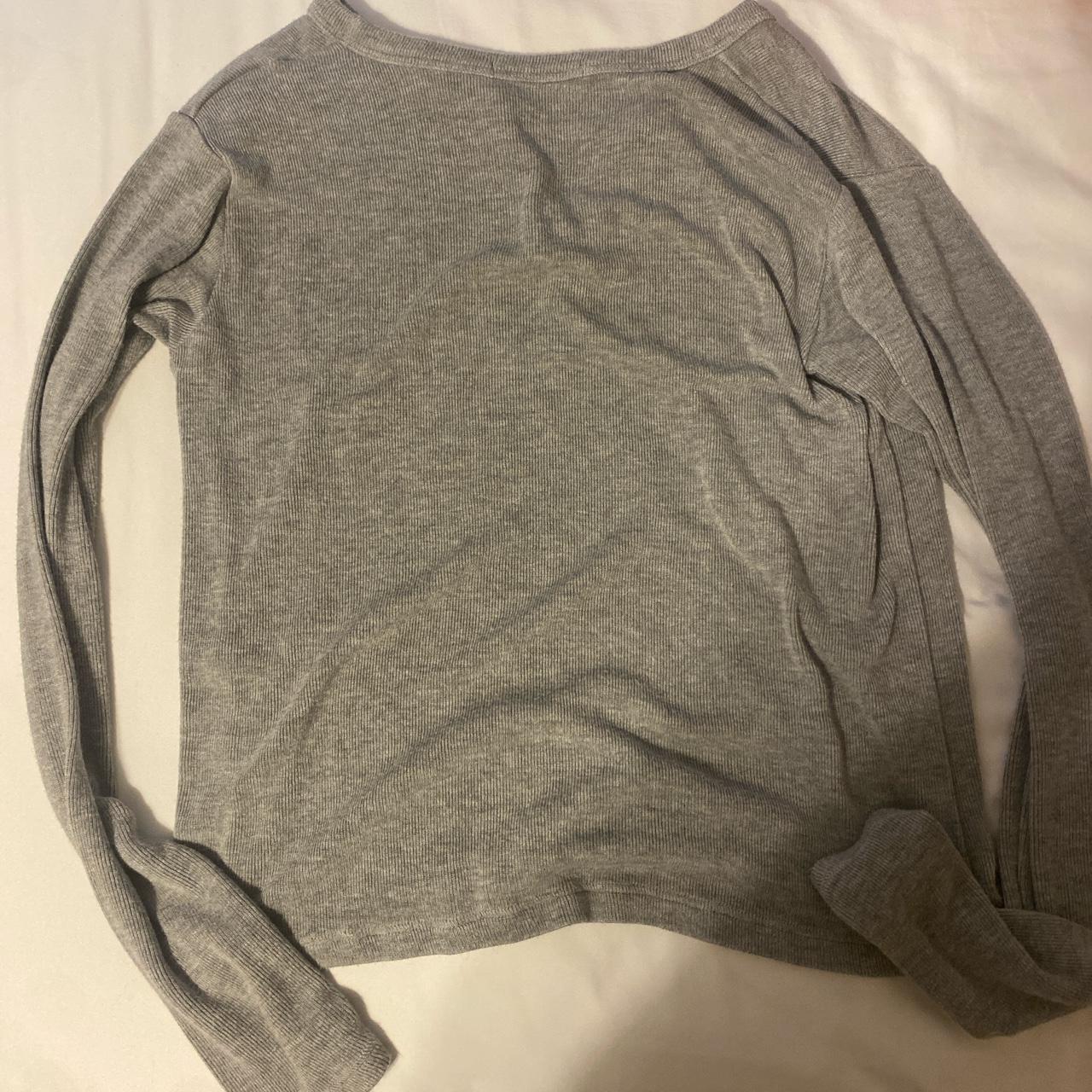 Grey brandy Melville long sleeve in great condition... - Depop