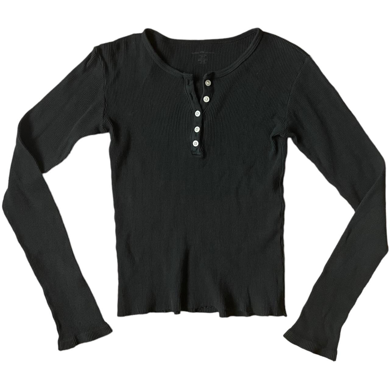 Brandy Melville Women's Black Tshirt Depop