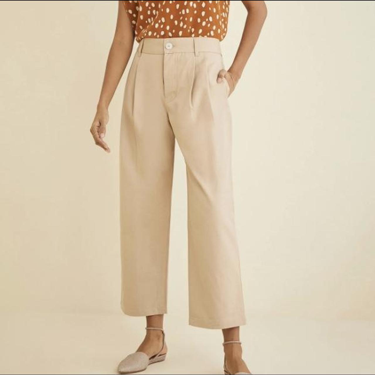 Amour Vert Women's Tan and Cream Trousers
