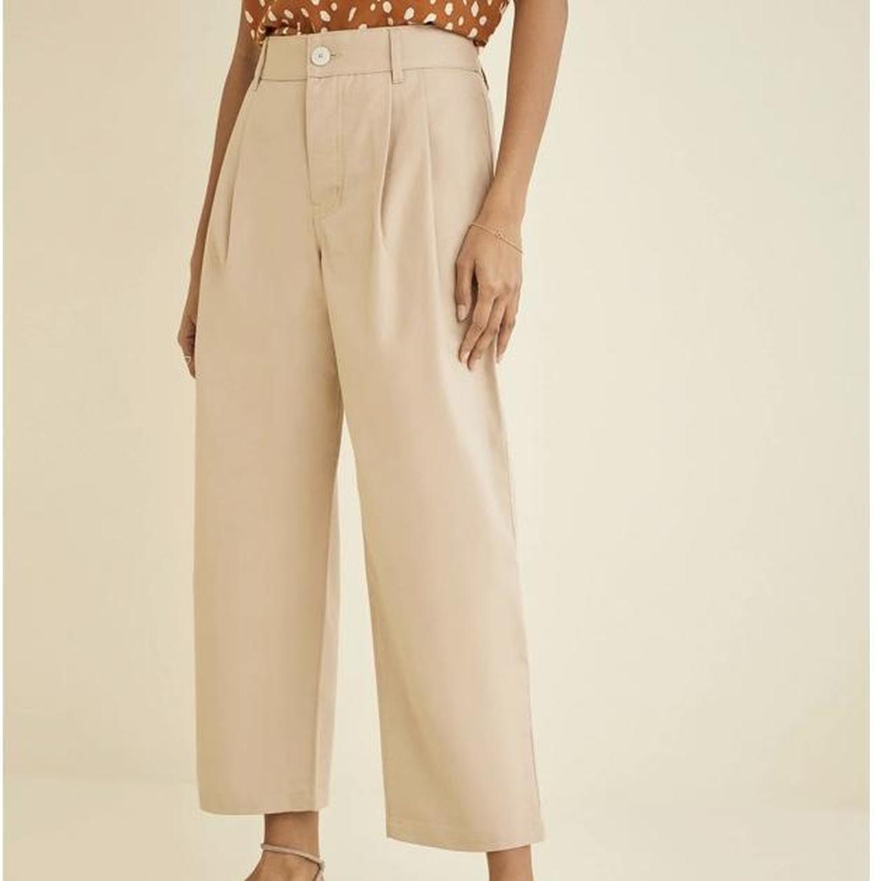 Amour Vert Women's Tan and Cream Trousers (2)