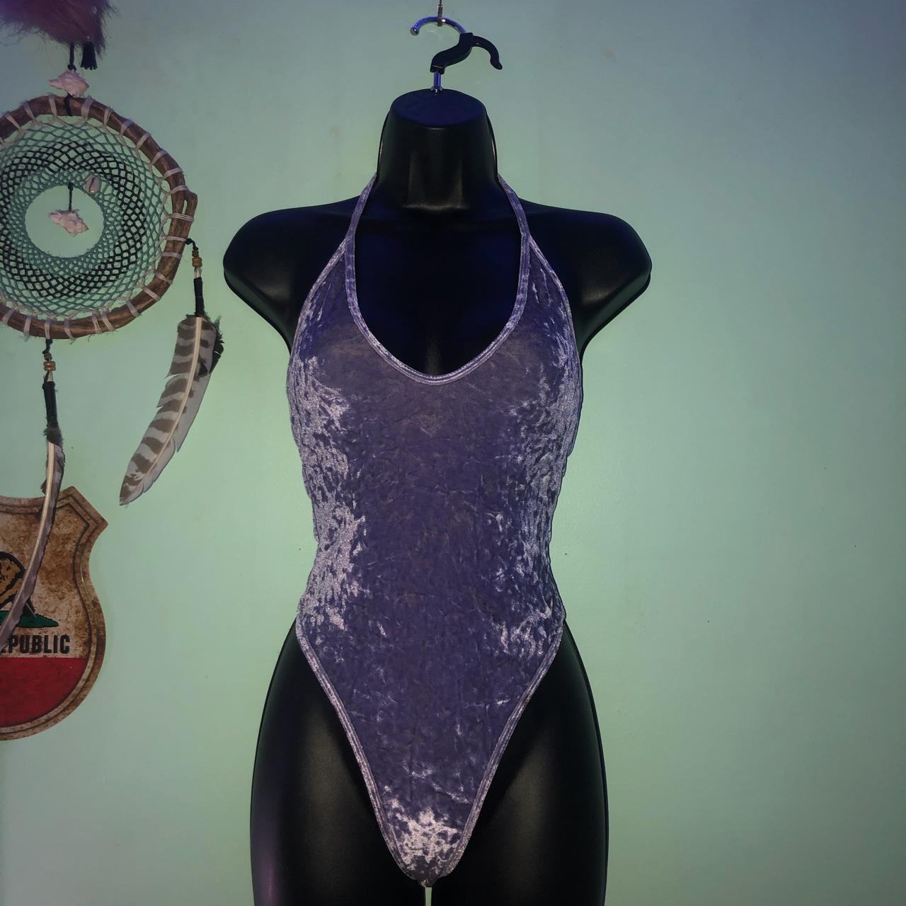 Dolls Kill Women's Purple Bodysuit | Depop