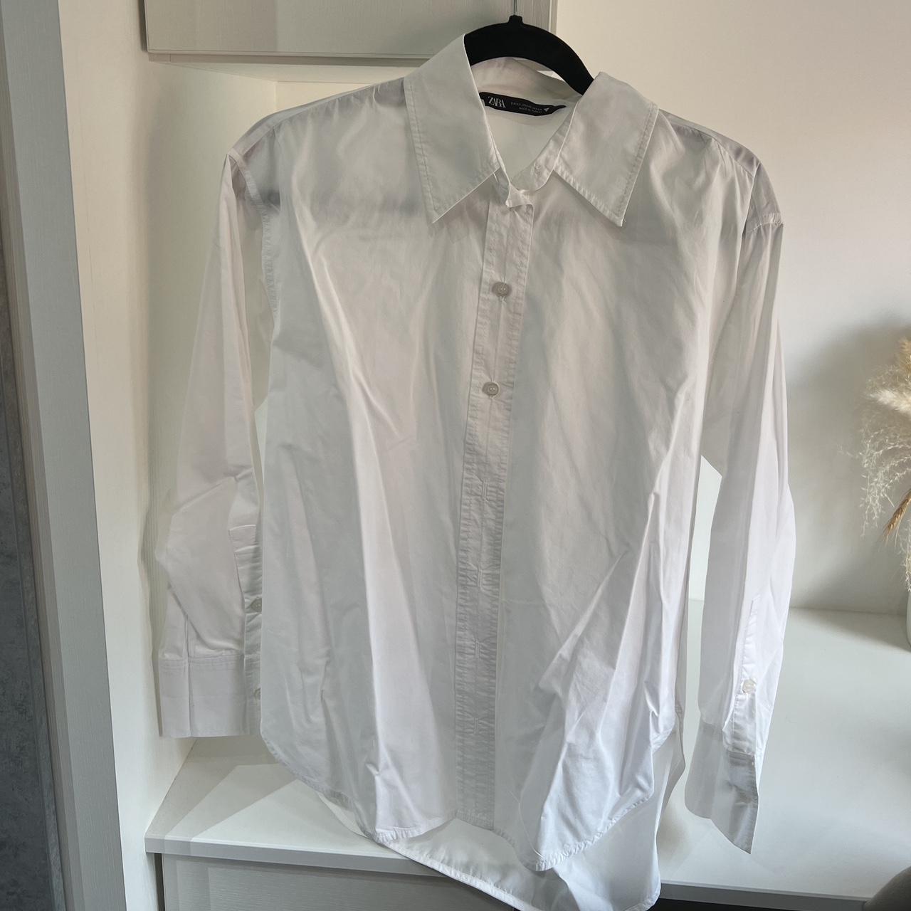 Zara white shirt - size x small - only been worn... - Depop