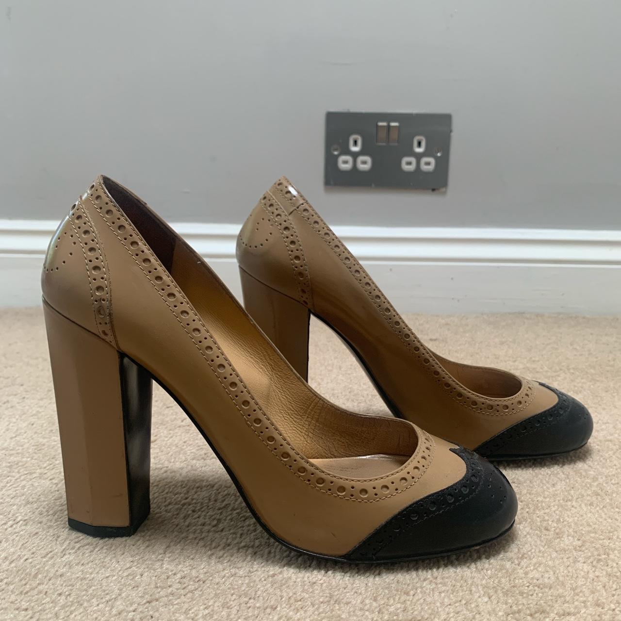Tan Miu Miu High-heels UK size 5 good quality... - Depop
