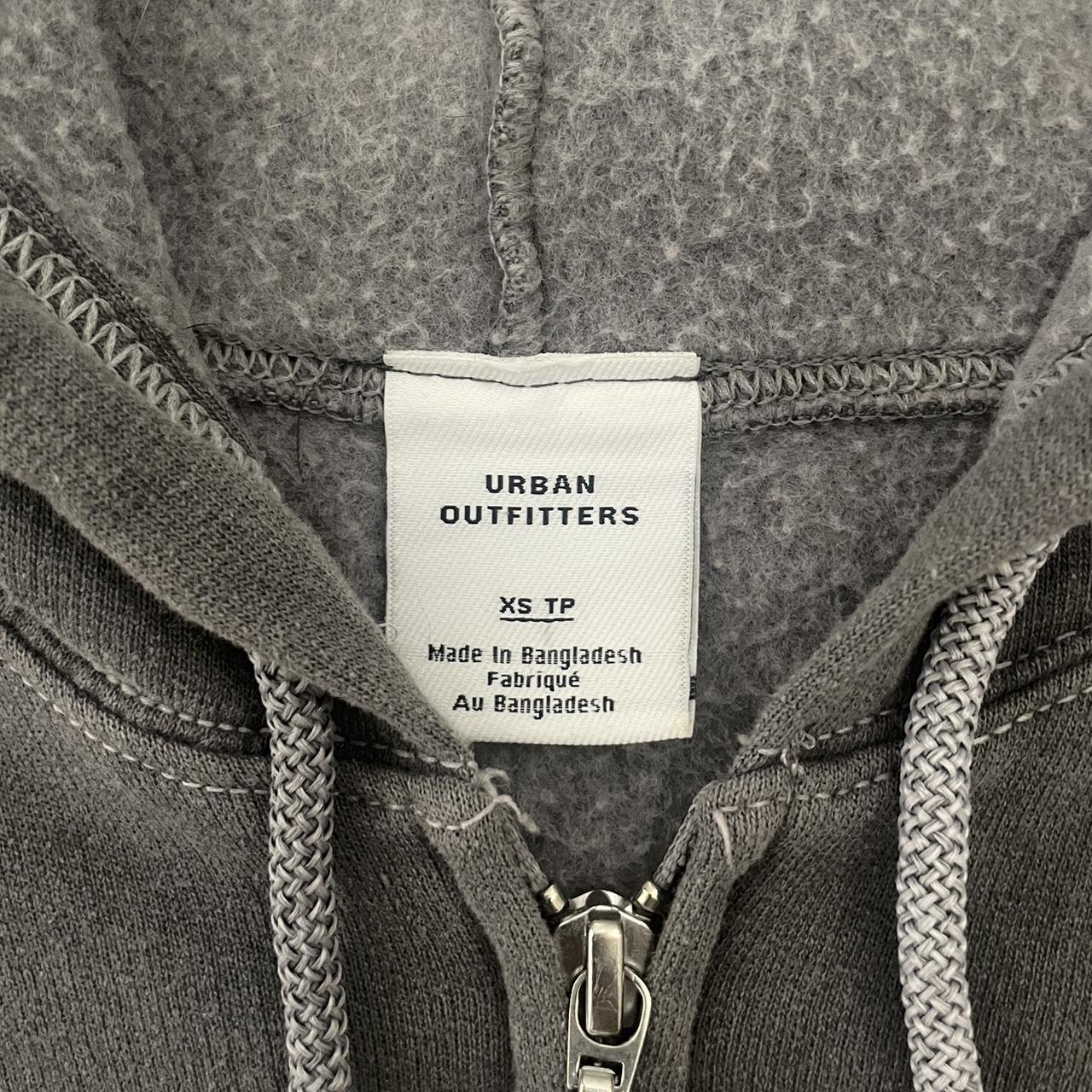 Zip Up Urban Outfitters Grey Sweatshirt BDG Urban Outfitters Crop