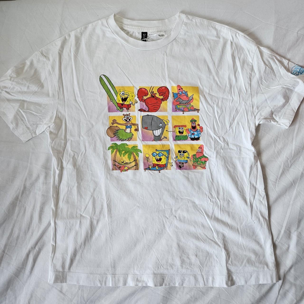 H&M spongebob squarepants tshirt Oversized Depop