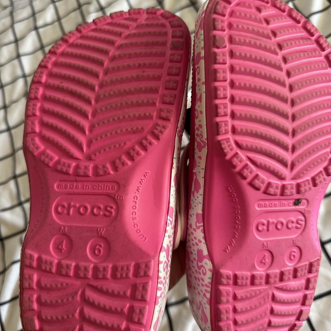 Barbie crocs Worn twice Size womans 6. - Depop