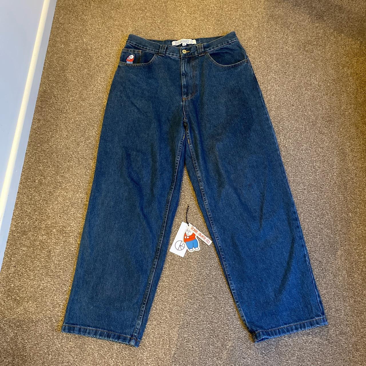 Polar big boy jeans Size M Navy blue Worn a few... - Depop