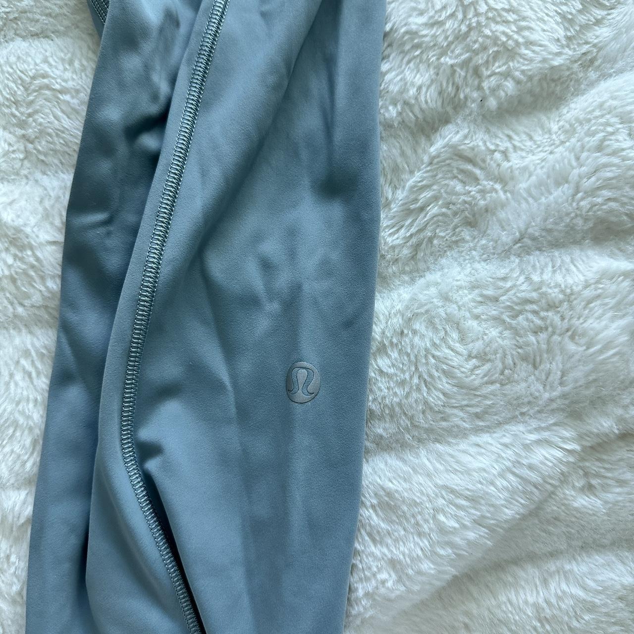 Grey blue lululemon leggings 🤍 ~ size 4 ~ worn once - Depop