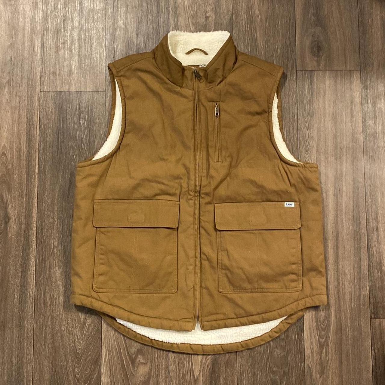 Lee Men's Vest - Brown/Tan - L – Lee Sherpa lined… - image 1