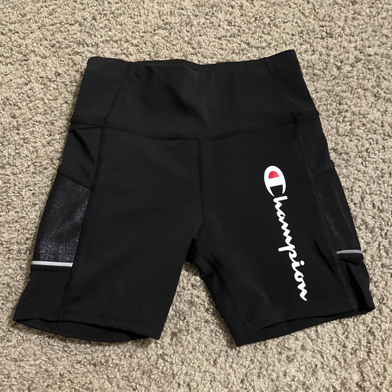 Black champion biker shorts like new S M champion