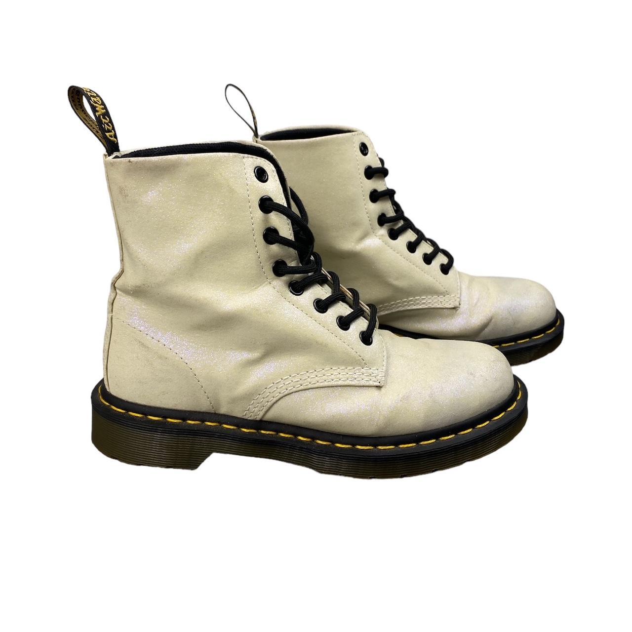 Doc martens white glitter online