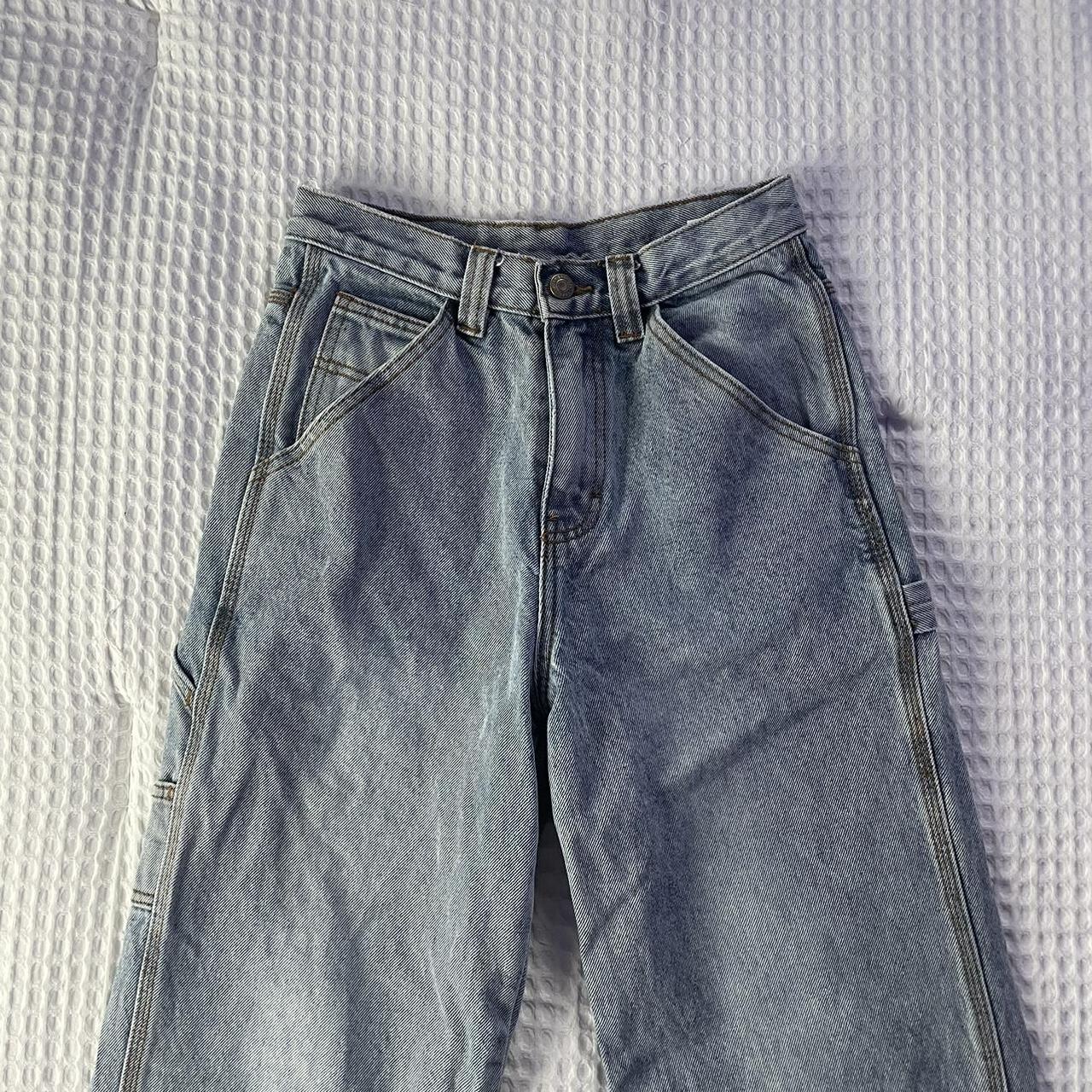 brandy melville carpenter/cargo jeans these are... - Depop