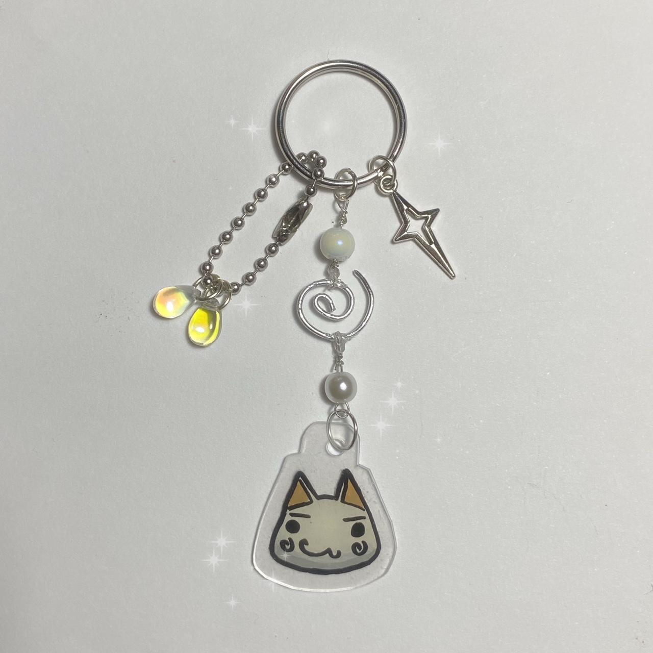 𖦹 toro key ring 𖦹 Toro charm drawn by me, made of... Depop