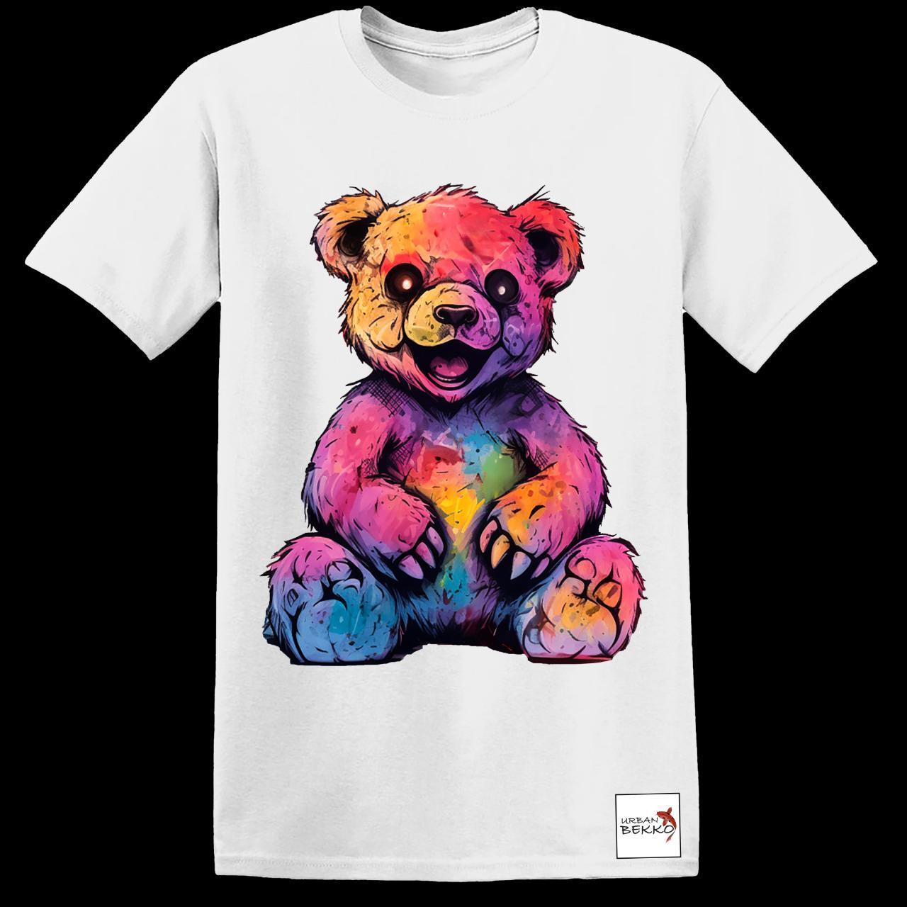 Colorful Sitting Bear - Depop