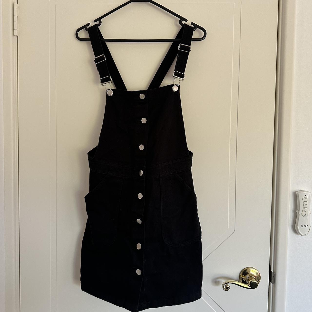 H&m Black Overall Jean Skirt H&M Black Denim Overall Dress