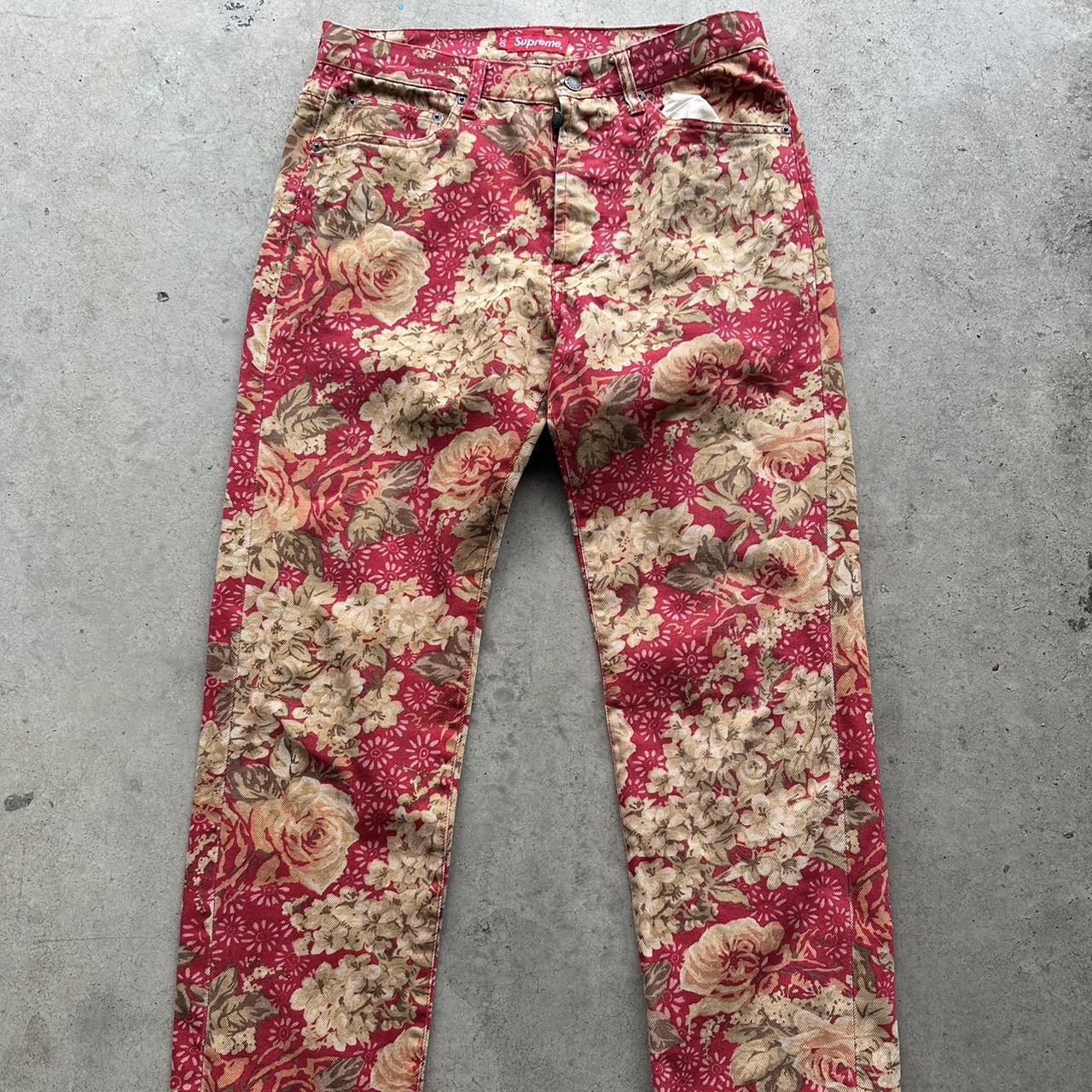 Supreme floral outlet pants