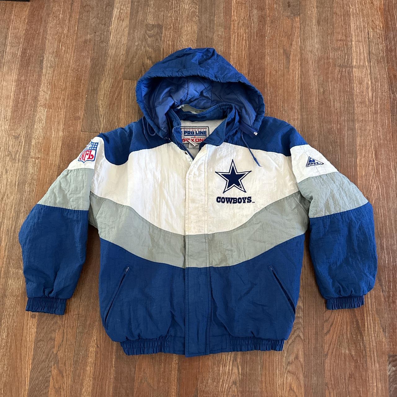 Vintage Dallas Cowboys Jacket Apex One Size Medium M NFL 