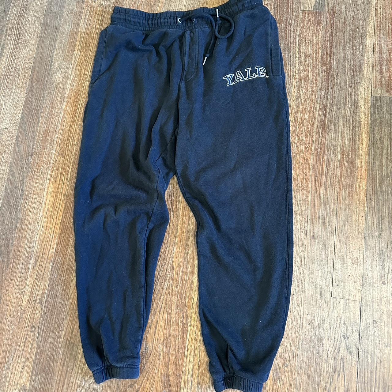 Vintage sweatpants Yale university Size large Waist:... - Depop