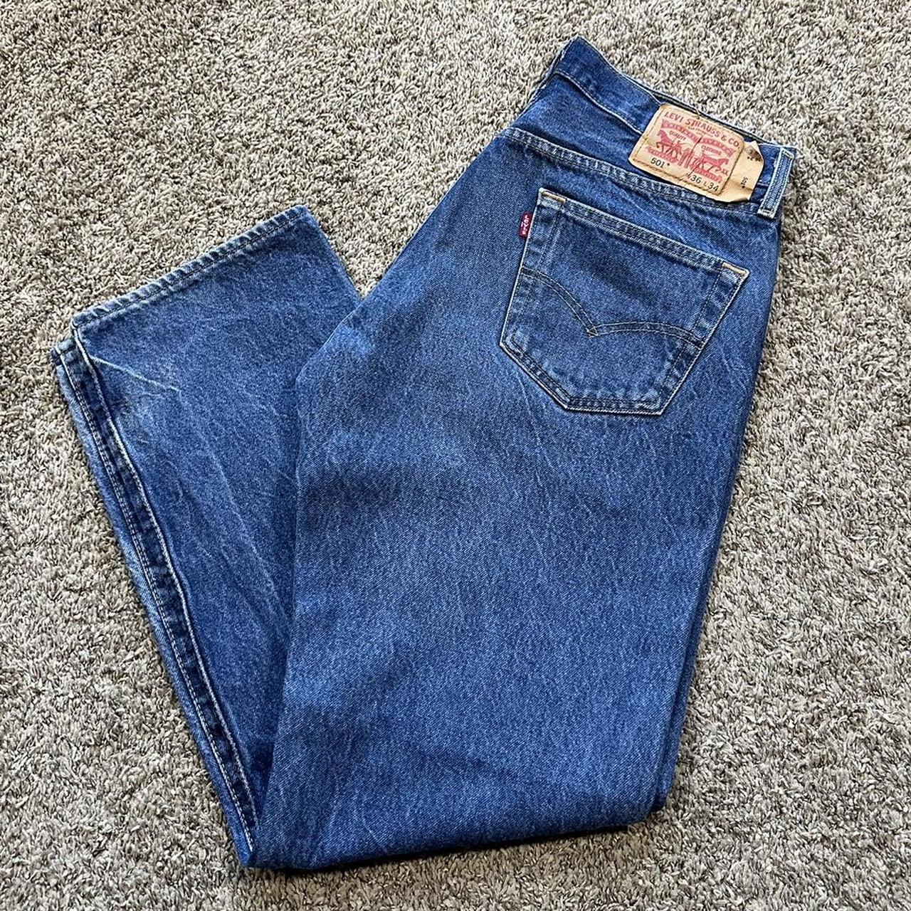 Levi s 501 jeans Size 33x30 TAG IS WRONG Definitely. Depop