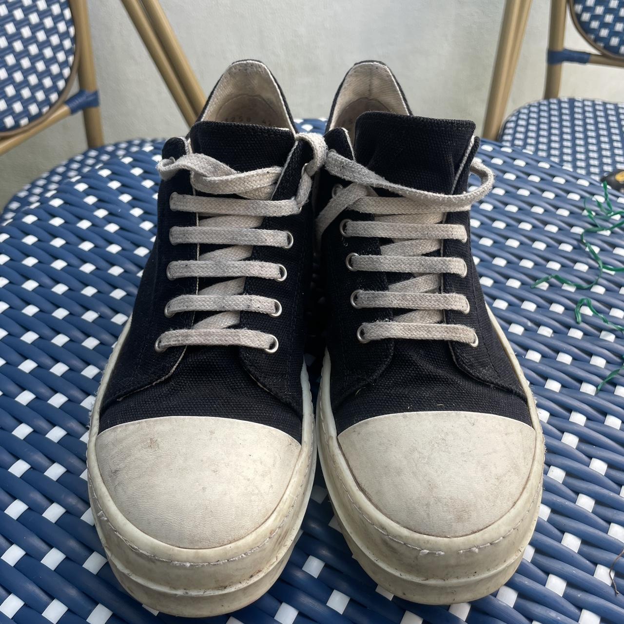 Rick owens ramones hot sale low canvas