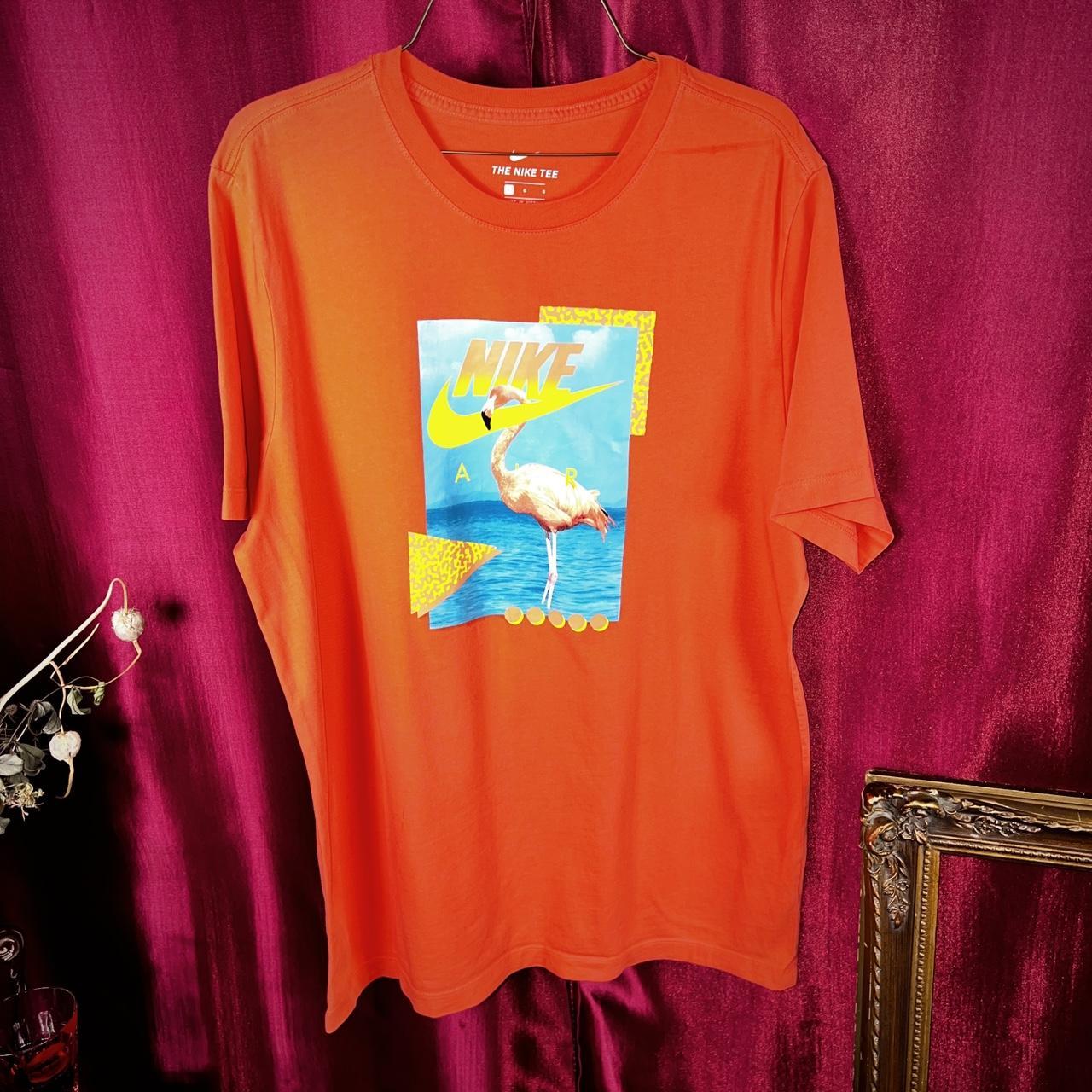 🕸️ Nike Flamingo Print Neon T-Shirt • DESCRIPTION Depop