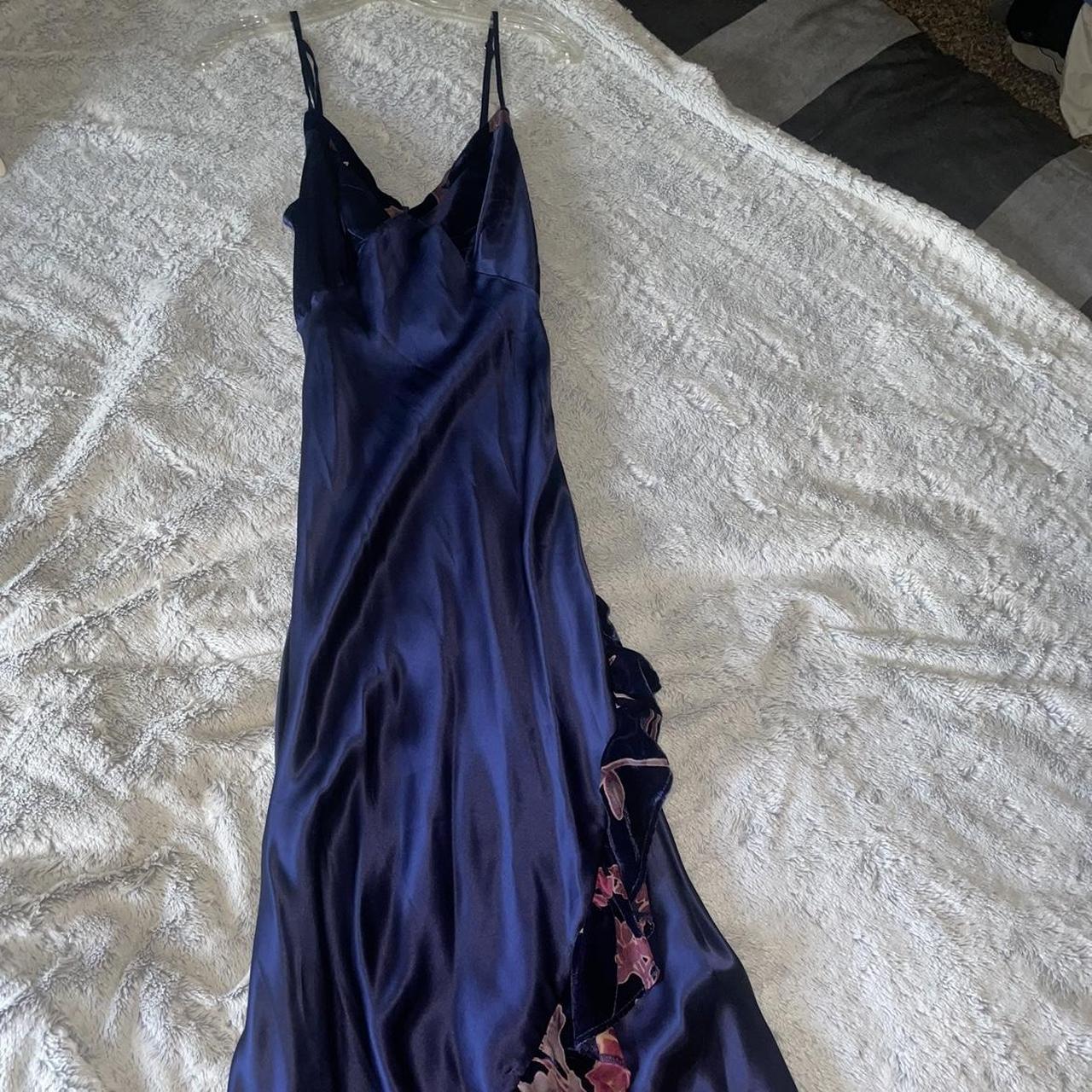 *Rare* Rat & Boa silk blend navy dress Worn once for... - Depop