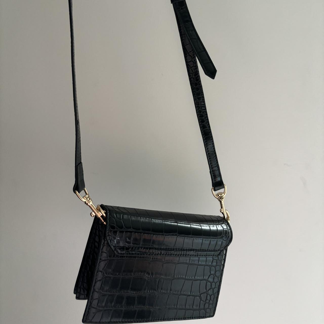 Poppy lissiman black crocodile crossbody bag Worn a... Depop