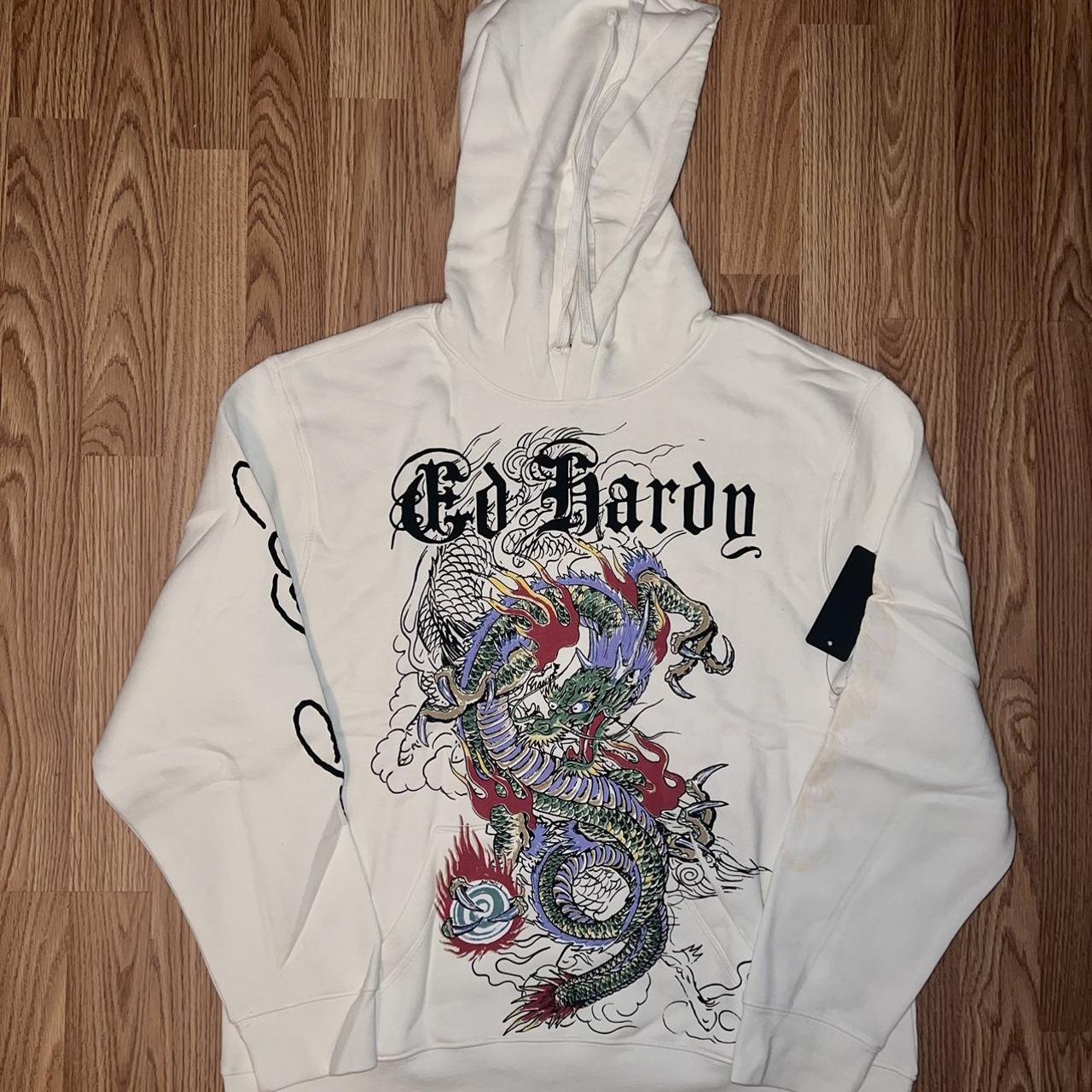 Ed Hardy Dragon Hoodie Brand New With Tags!⭐️ Size... - Depop