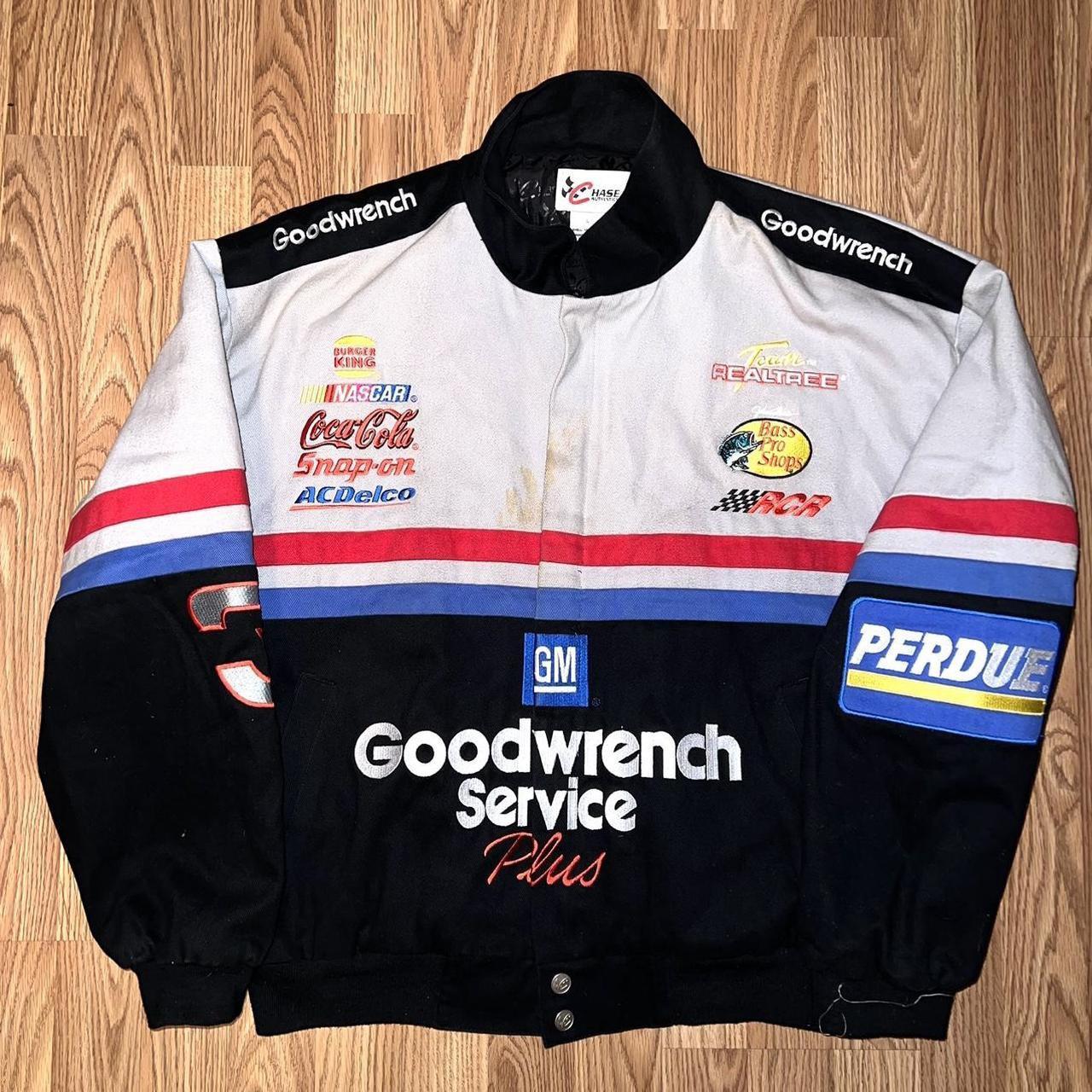 Vintage 90s Dale Earnhardt Goodwrench Service Jacket... - Depop