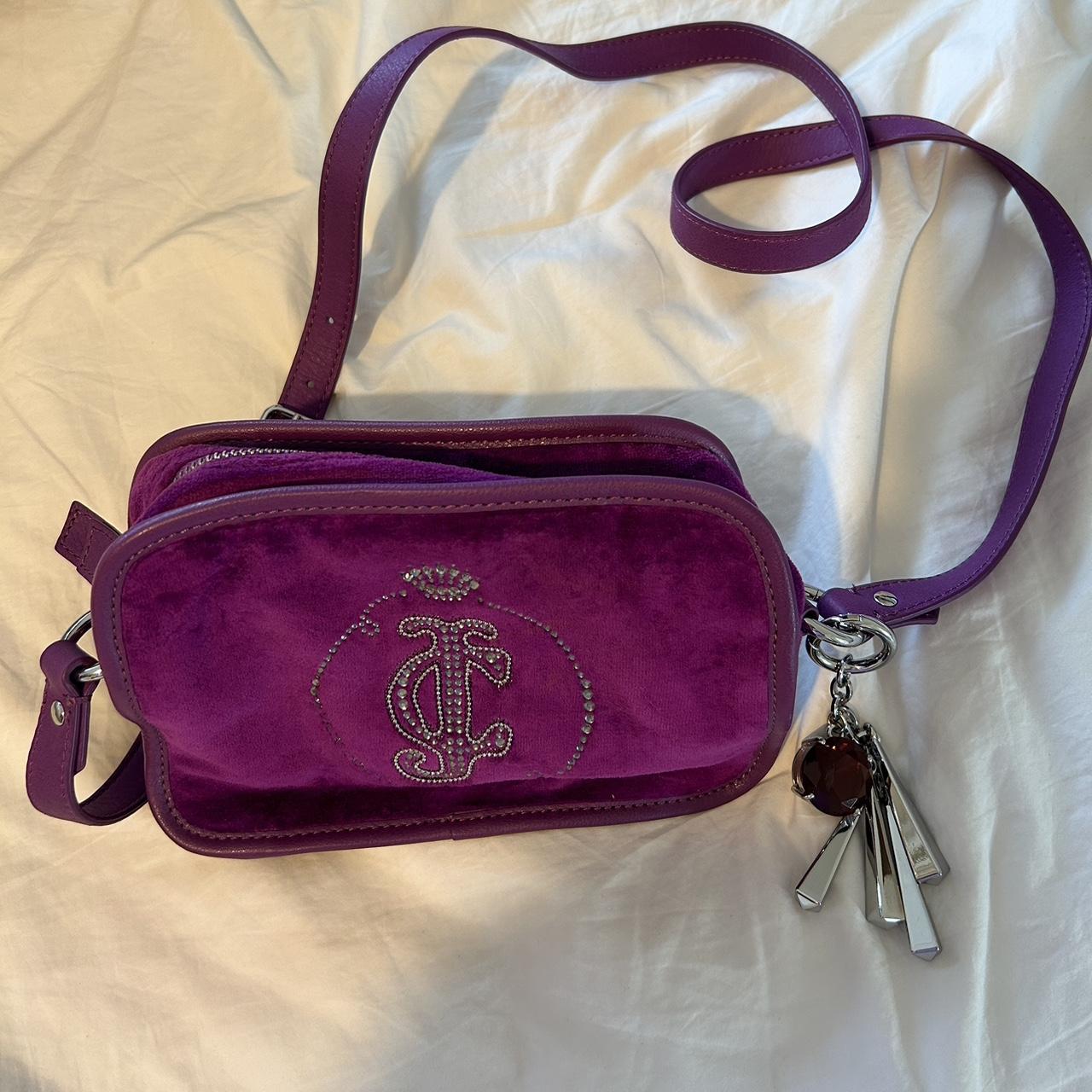 Juicy couture velvet cross body bag, great... Depop