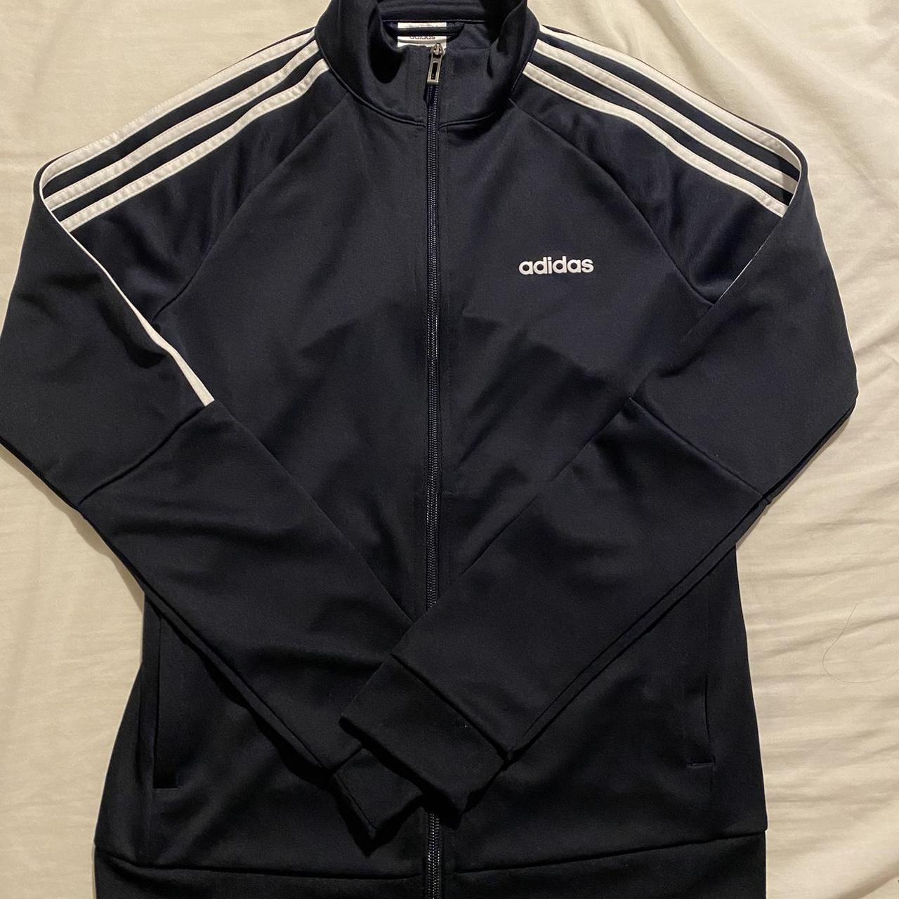 Navy Adidas Zip up Jacket never been worn #adidas... - Depop