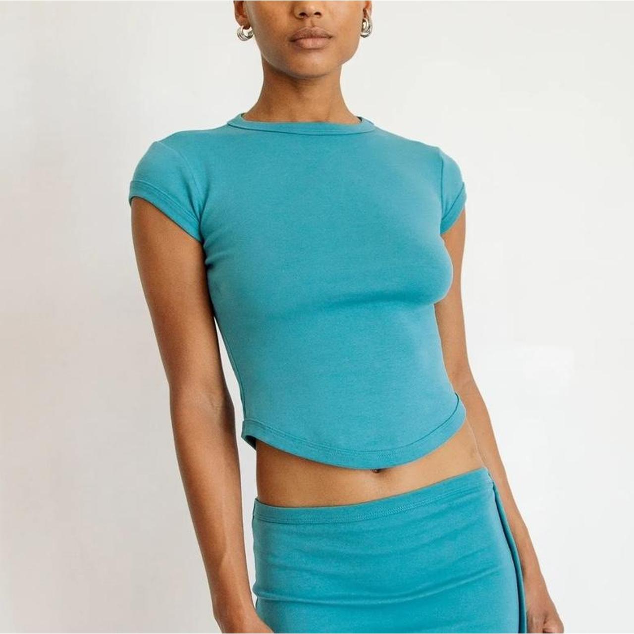 The Line by K Women's Blue Tshirt Depop