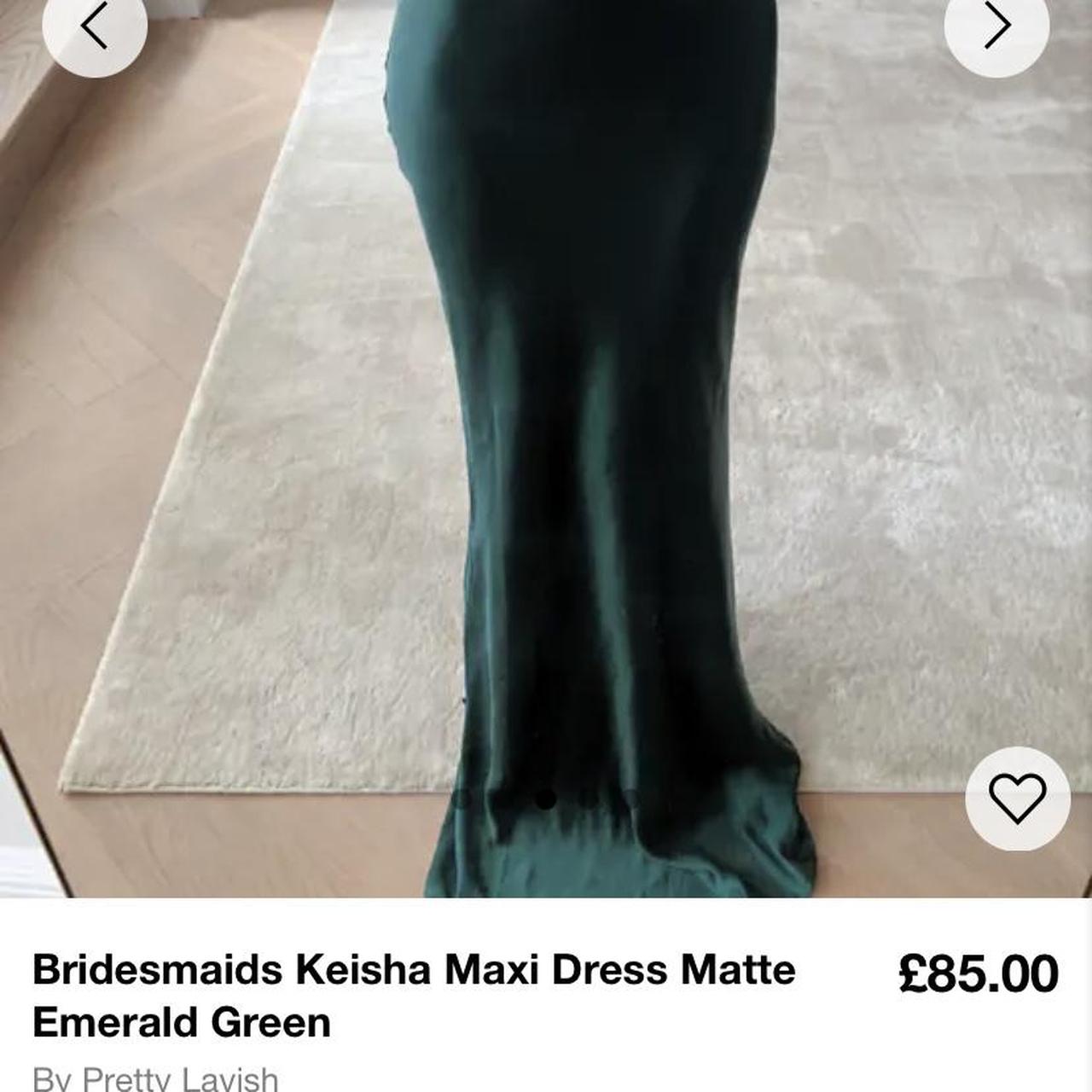 Keisha Maxi Dress - Matte Emerald Green – Pretty Lavish