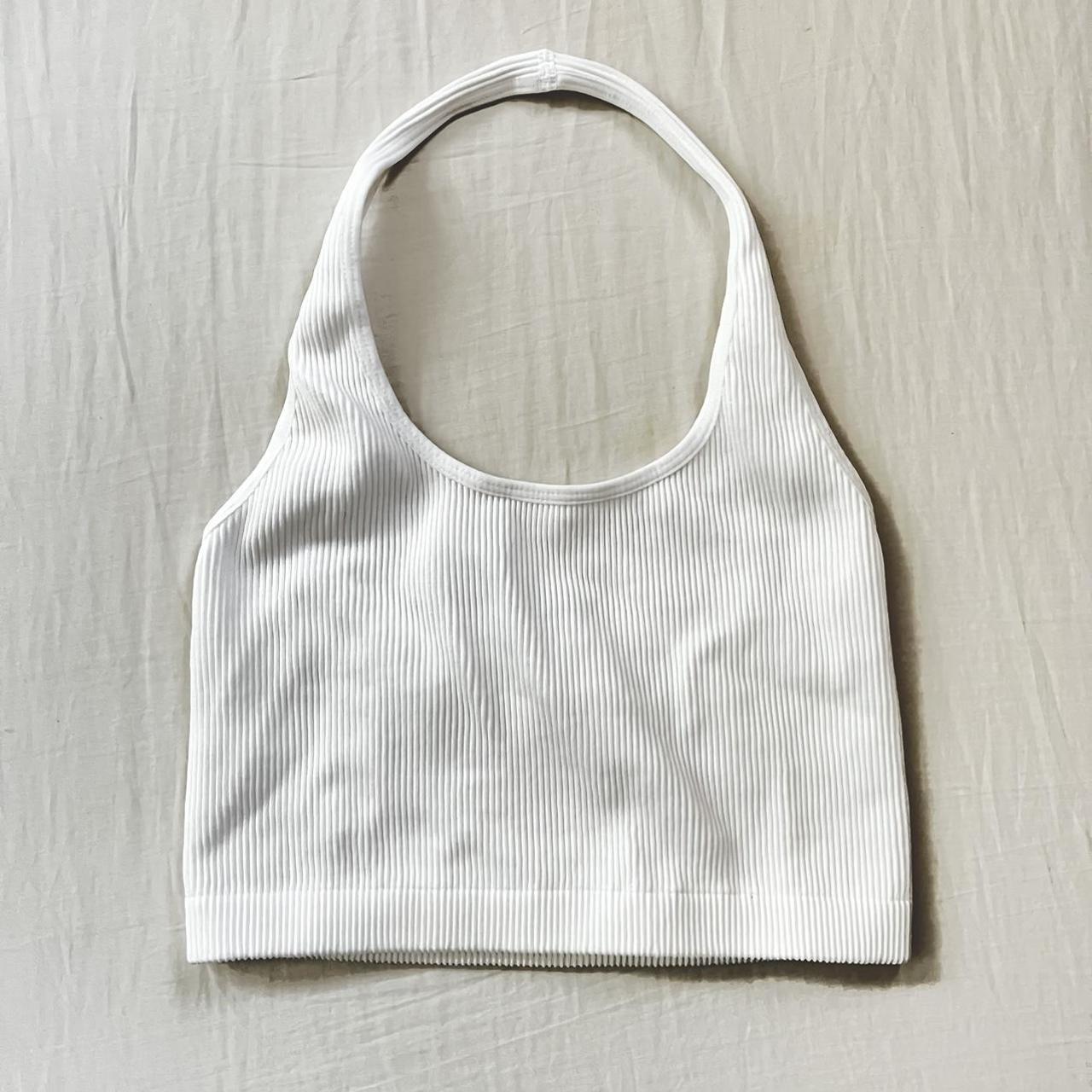 Urban Outfitters Women's White and Black Croptop Depop