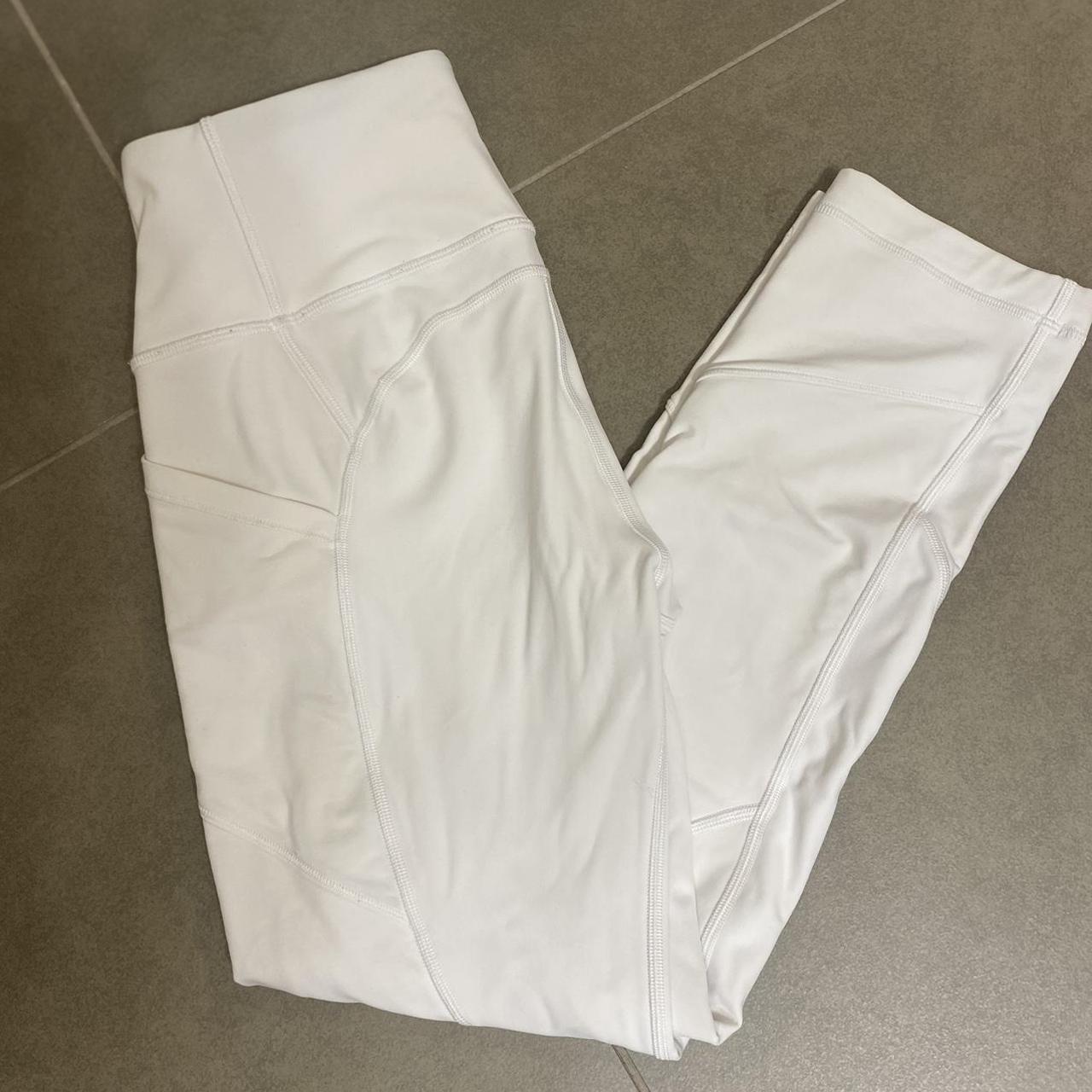 White lululemon leggings! Im not sure what they... Depop