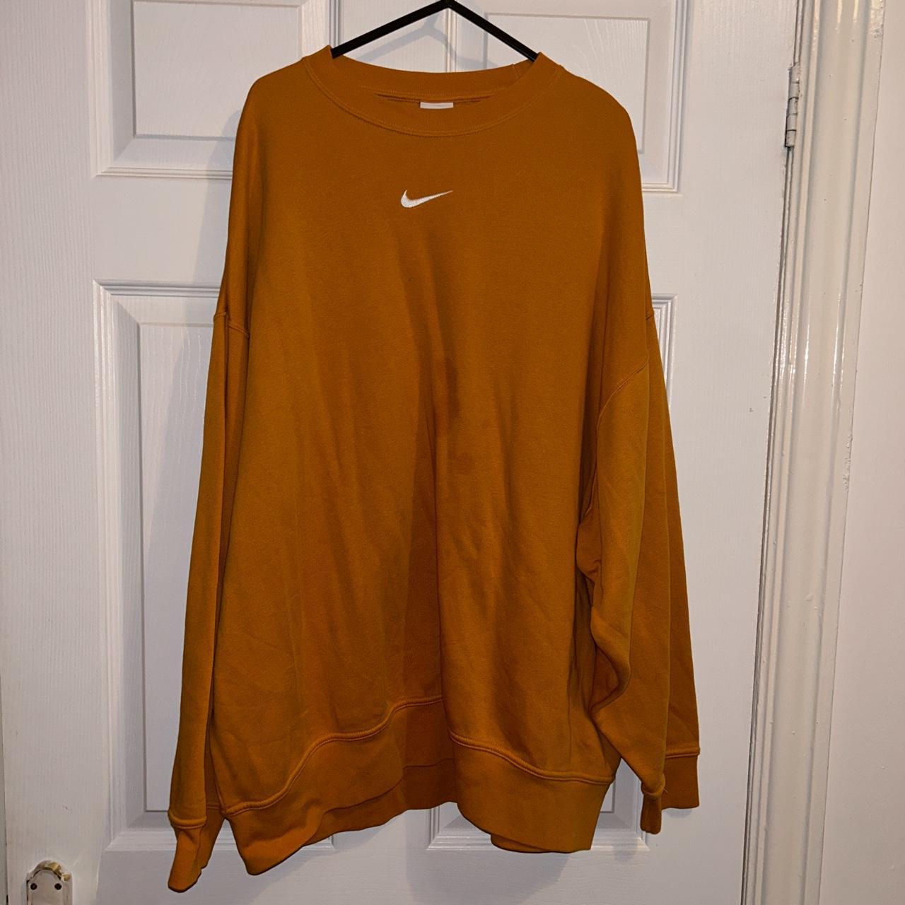 mens orange nike sweatshirt