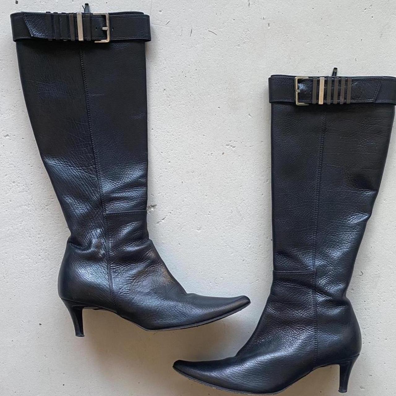 Bottega Veneta Women's Black Boots | Depop