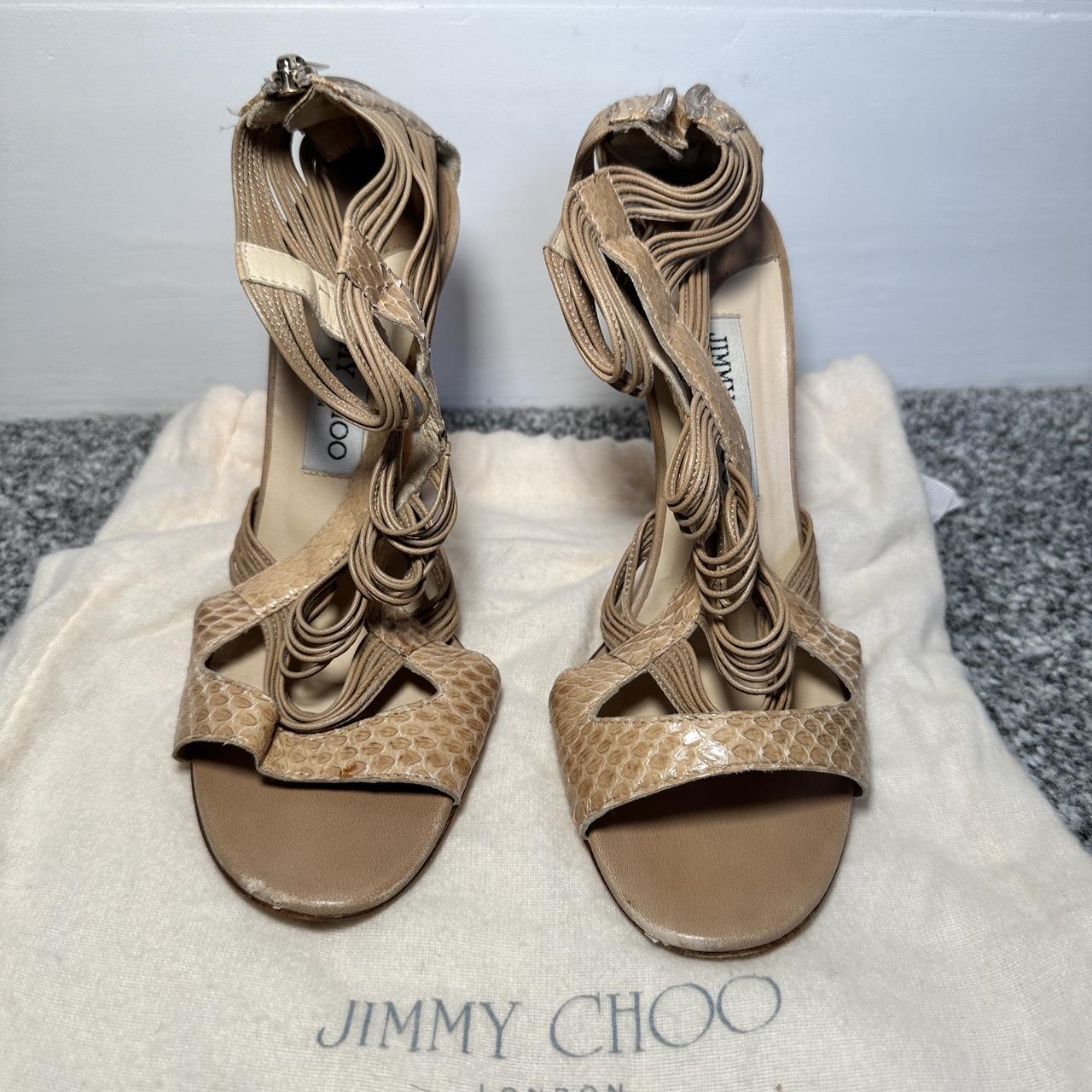 Jimmy choo cheap snakeskin sandals