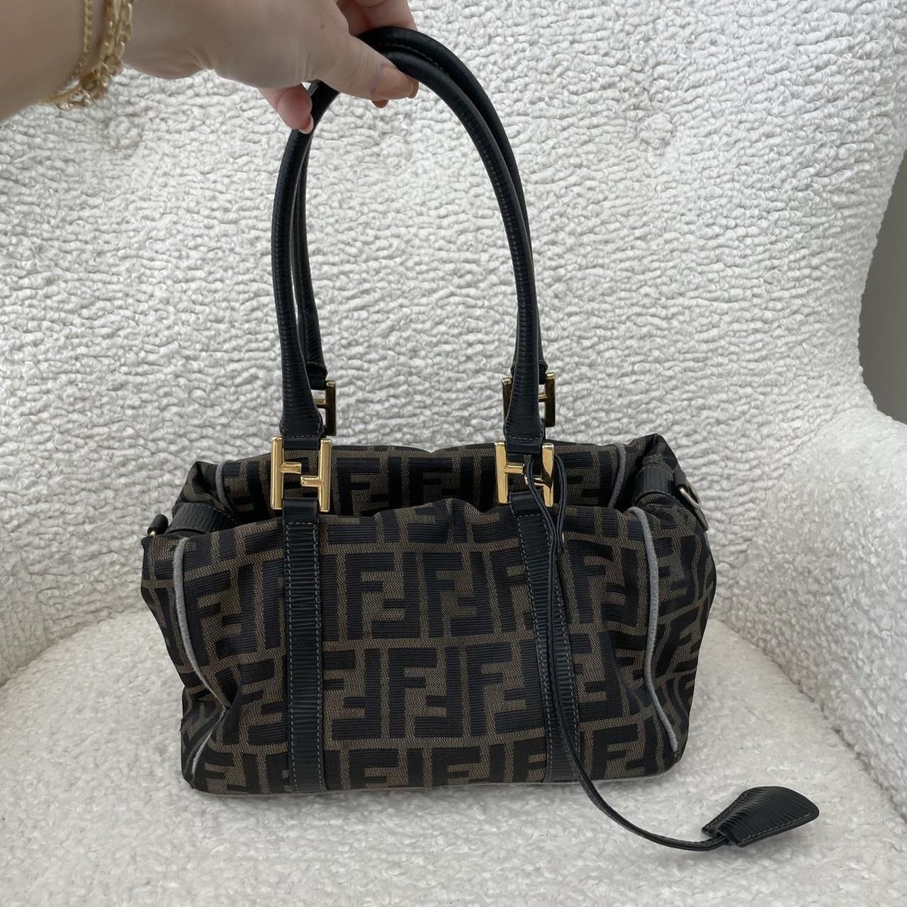 Fendi Women's Black and Brown Bag | Depop