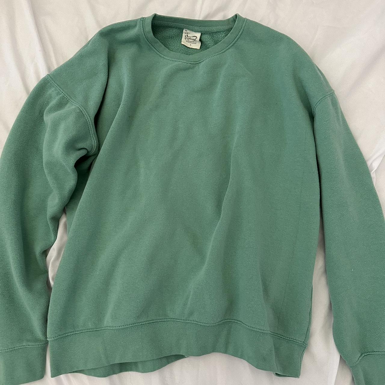 cutest green sweatshirt, size large! message me w... - Depop