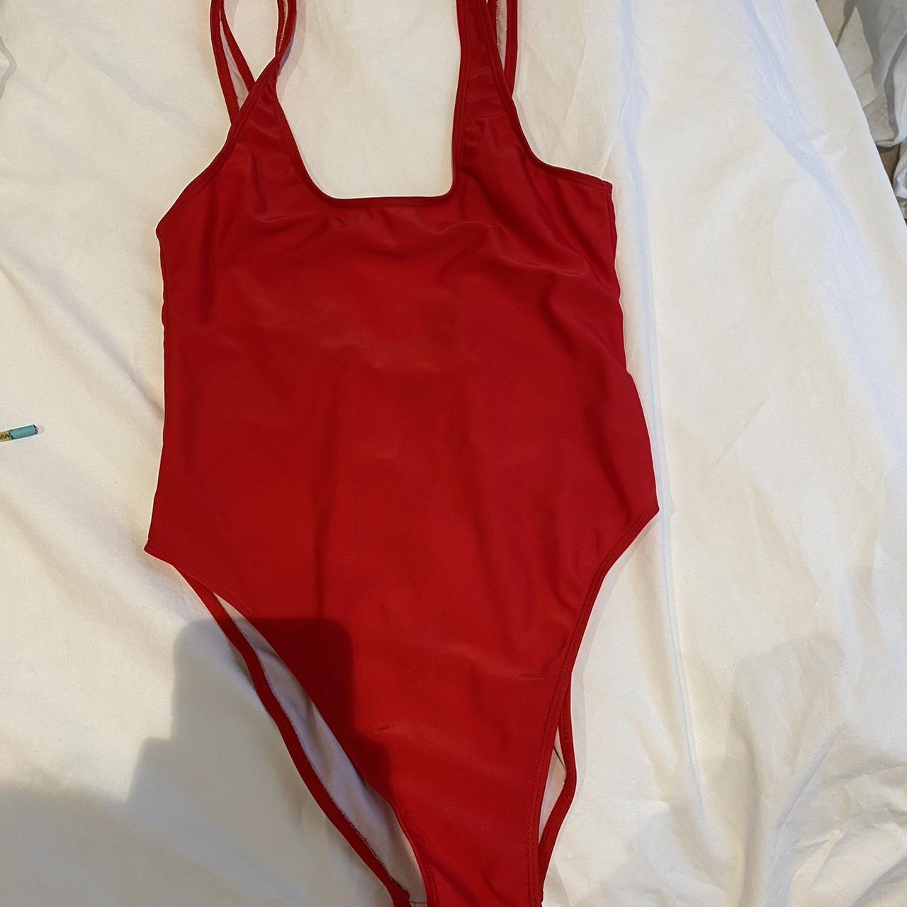 Baywatch red one peice - worn once ️ size S -... - Depop