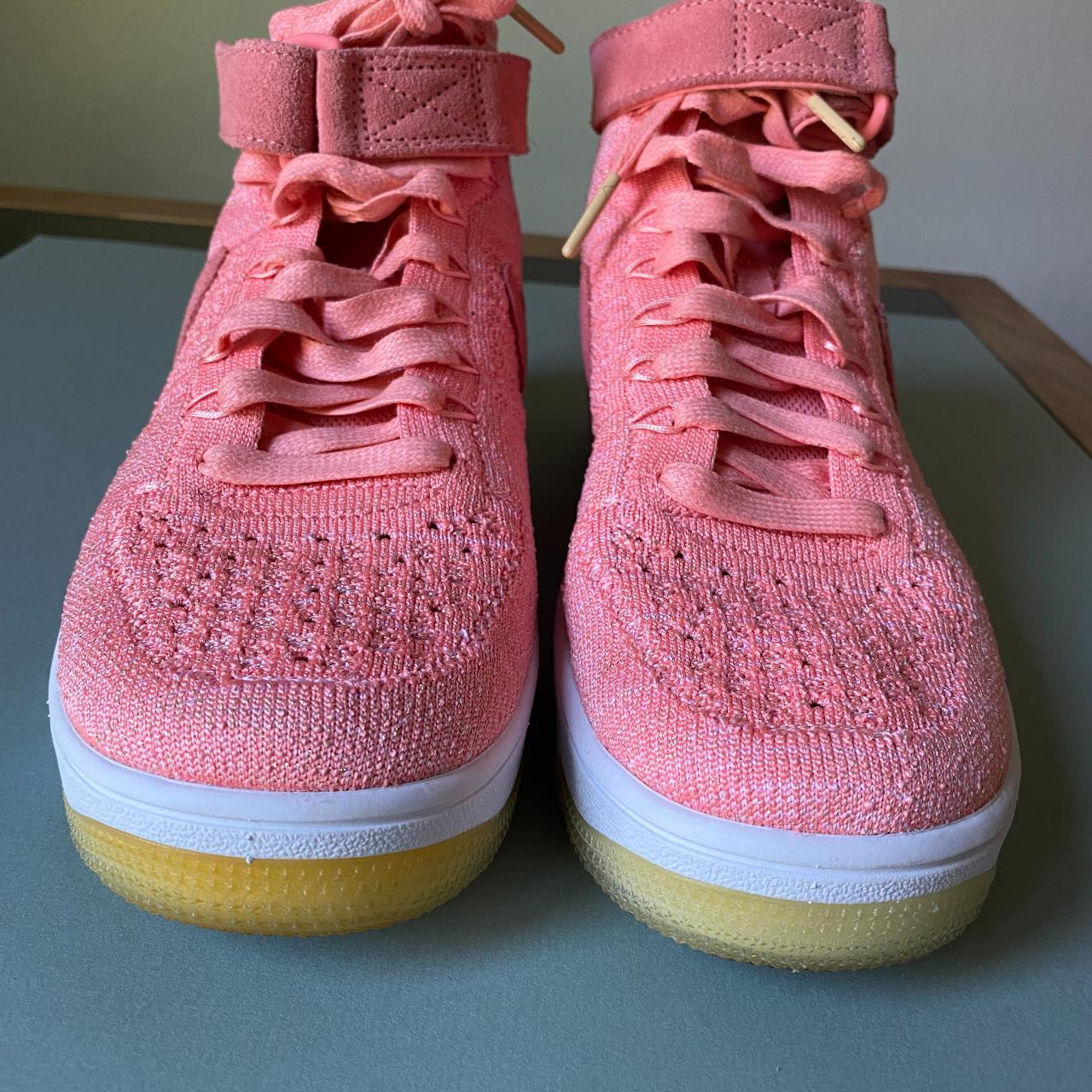 Nike air force 1 flyknit 2024 womens pink