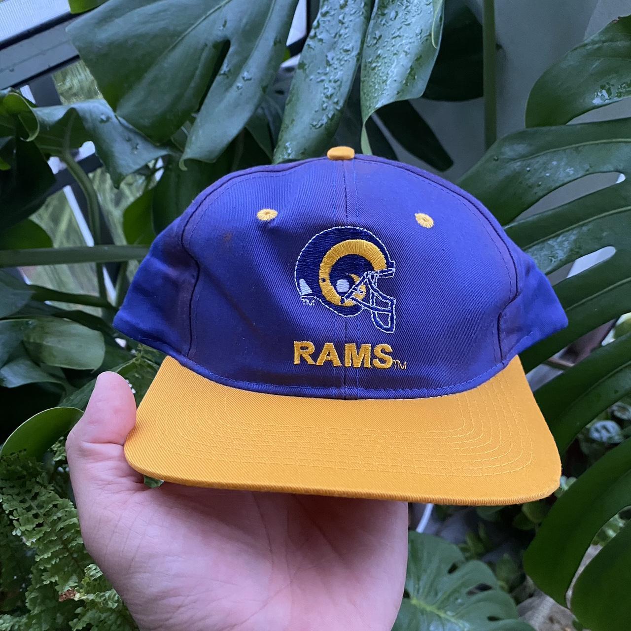 This vintage Los Angeles Rams hat is in excellent - Depop