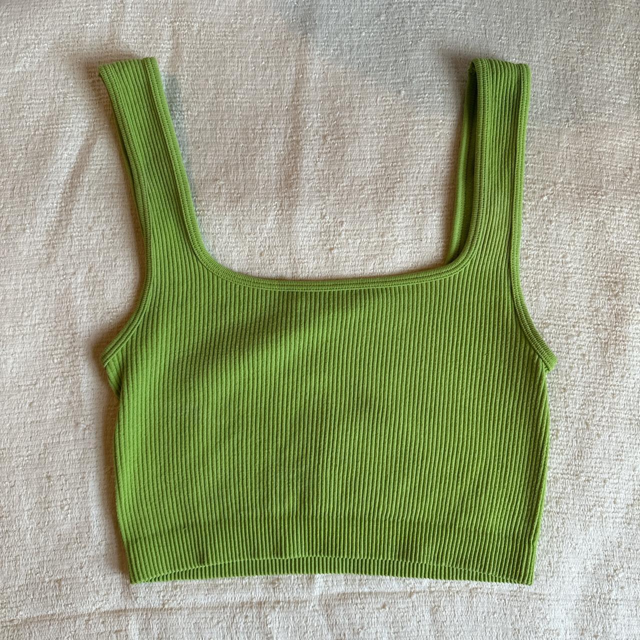 Zara Women's Green Veststankscamis Depop