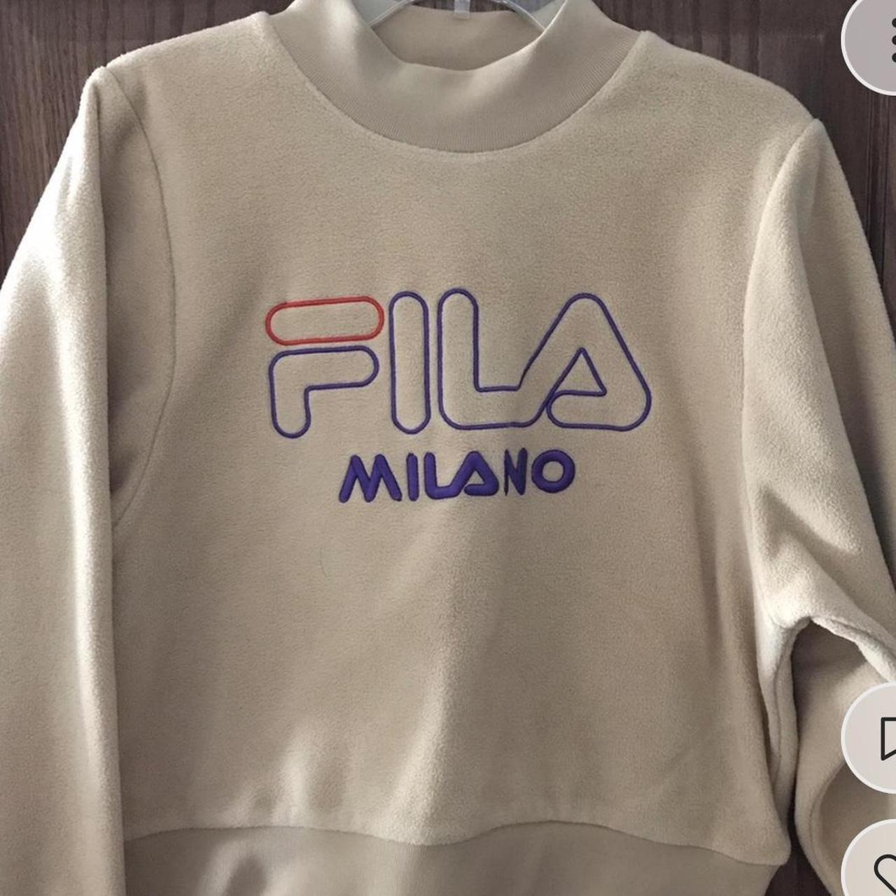 worn once retro Fila Milano crewneck. softest ever